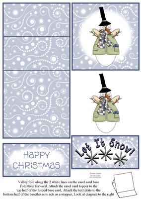Snow Angel 5 Minute Easel Card