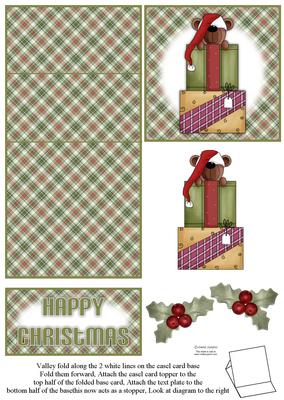 Christmas Teddy 5 Minute Easel Card