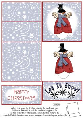 Snow Angel 5 Minute Easel Card