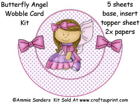 Cute Butterfly Fairy Wobble Card Kit