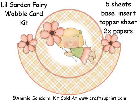 Lil Garden Fairy Wobble Card Kit