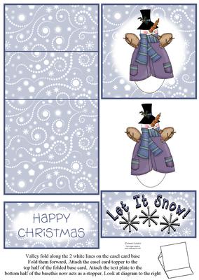 Snow Angel 5 Minute Easel Card