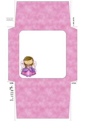 Butterfly Angel Envelope 5 Mix N Match