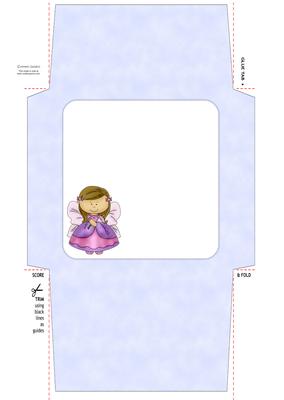 Butterfly Angel Envelope 6 Mix N Match