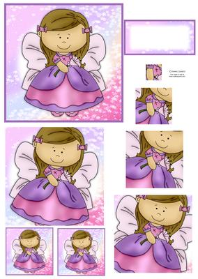 Butterfly Angel Spiral Pyramid Decoupage Mix N Match