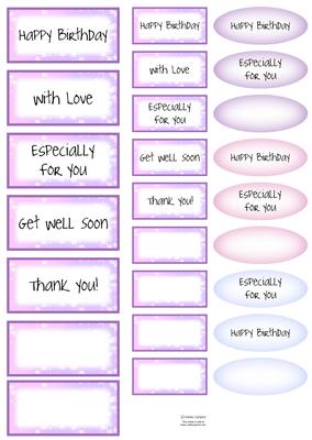 Butterfly Angel Sentiment Text Plates Mix N Match