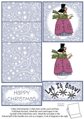 Snow Angel 5 Minute Easel Card