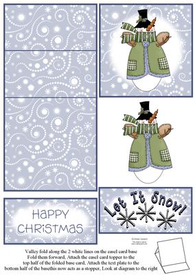 Snow Angel 5 Minute Easel Card
