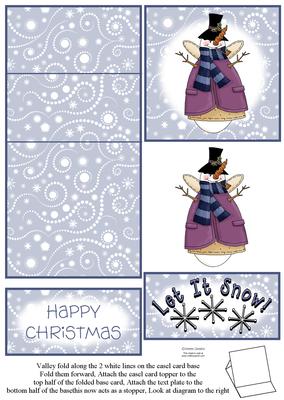 Snow Angel 5 Minute Easel Card