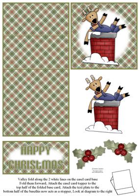 Cute Reindeer 5 Minute Easel Card
