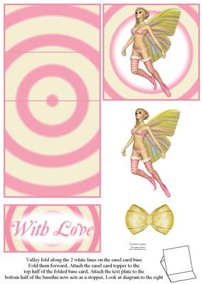 Pretty Pink Fairy 5 Minute Easel Card