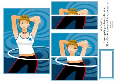 Having a Hula of a Time Stacker Card