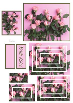 Pink Roses Concentric Pyramid
