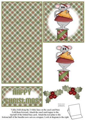 Christmas Mouse 5 Minute Easel Card