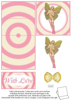 Pretty Pink Fairy 5 Minute Easel Card