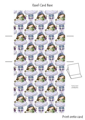 Cloey Loves Purple (1) Easel Card Base 1 Mix N Match