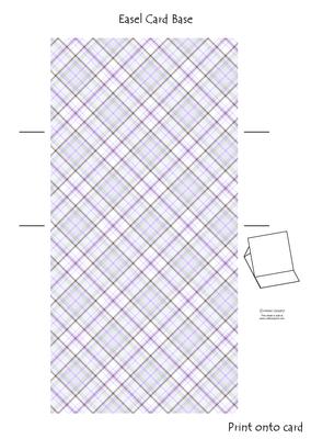 Cloey Loves Purple (1) Easel Card Base 2 Mix N Match