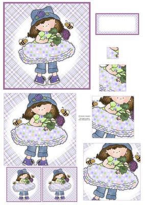 Cloey Loves Purple (1) Spiral Pyramid Mix N Match