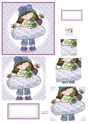 Cloey Loves Purple (1) Square Pyramid Mix N Match
