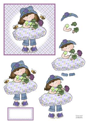 Cloey Loves Purple (1) Step by Step Pyramid Mix N Match