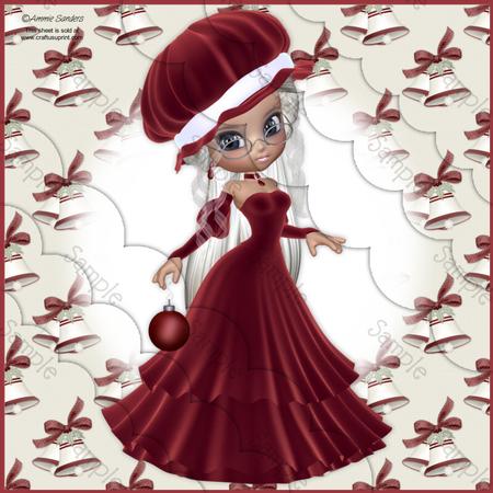 Christmas Cutie 8x8 Scallop Corner Stacker Kit