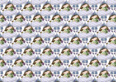 Cute Cloey Loves Purple Backing Paper (1)