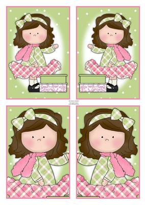 Le Chic Girl in Pinks & Greens Toppers