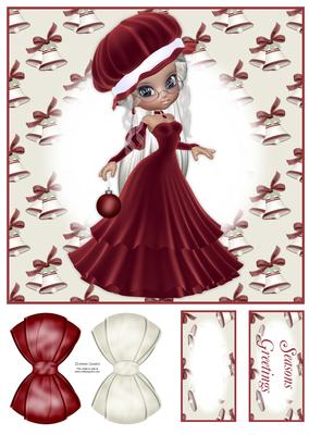 Christmas Cutie 8x8 Topper