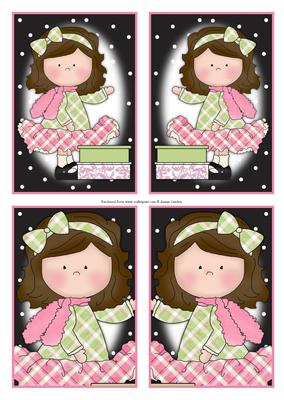 Le Chic Girls in Pinks & Greens Toppers
