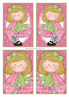 Le Chic Girls in Pinks & Greens Toppers