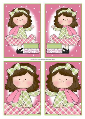 Le Chic Girls in Pinks & Greens Toppers