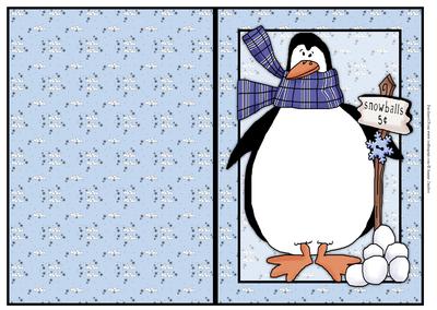Penguin & Snowball Quick Card