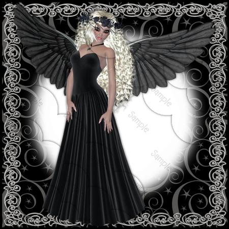 Dark Angel 8x8 Scallop Card Kit