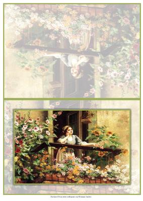 Flowers on the Balcony Quick Card