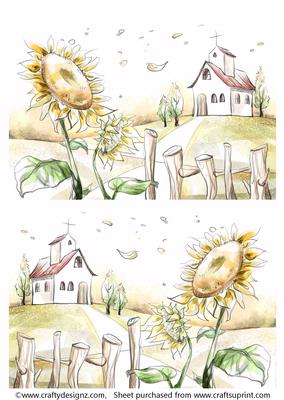 2 A5 Backgrounds for Your Decoupage Ladies & Rubber Stamps