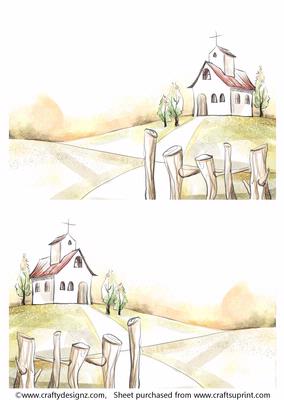 2 A5 Backgrounds for Your Decoupage Ladies & Rubber Stamps