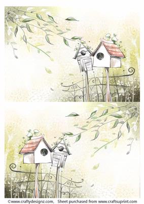 2 A5 Backgrounds for Your Decoupage Ladies & Rubber Stamps