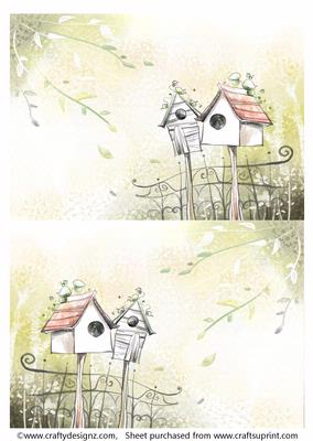 2 A5 Backgrounds for Your Decoupage Ladies & Rubber Stamps