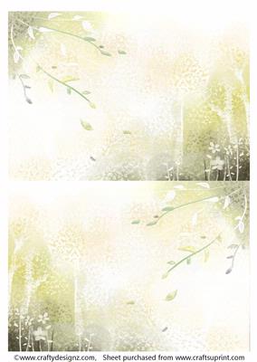 2 A5 Backgrounds for Your Decoupage Ladies & Rubber Stamps