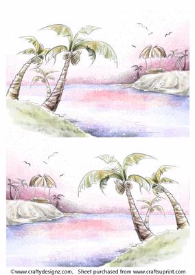 2 A5 Backgrounds for Your Decoupage Ladies & Rubber Stamps