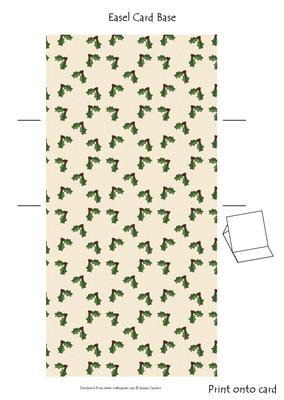 Holly Angel Easel Card Base 1 Mix N Match