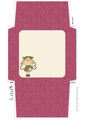 Holly Angel 5x5 Envelope 4 Mix N Match