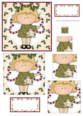 Holly Angel Pyramid Decoupage Mix N Match