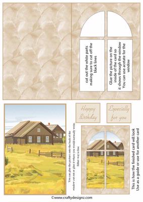 Sunny Day at the Ranch Window Card Kit