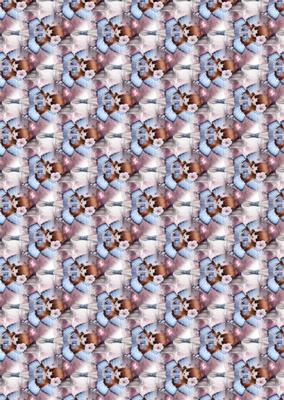 Blue Flutterby Fairy Background 8 Mix N Match