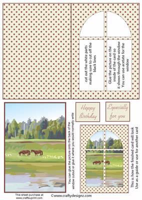 Wild Horses Window Card Kit
