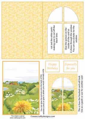 Sunny Meadow Window Card Kit