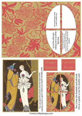 Art Deco Window Card Kit 4