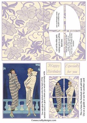 Art Deco Window Card Kit 6