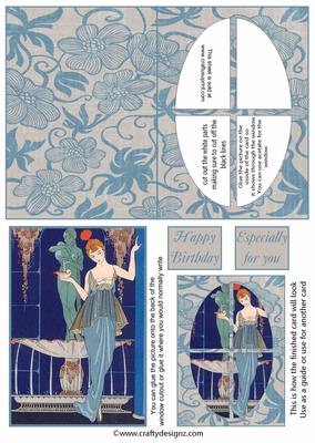 Art Deco Window Card Kit 7